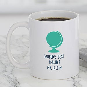 Personalized Teacher Icon Coffee Mugs