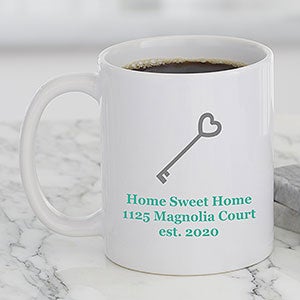 New Home Icon Personalized Coffee Mug 11 Oz White