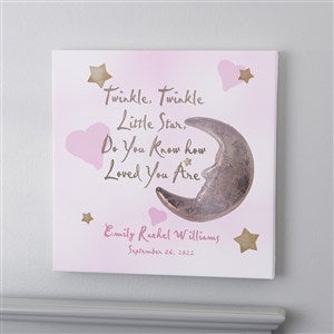 Personalized Baby Wall Art - Twinkle, Twinkle