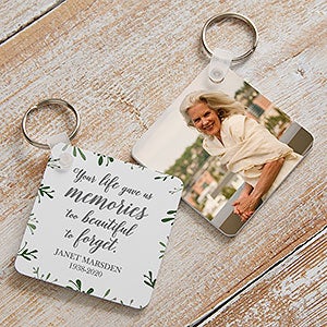 Spanish Memorial Photo Key Chain (Choose you Charms)