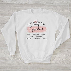 My Favorite People Call Me Personalized White Sweatshirt - Adult XX-Large - White