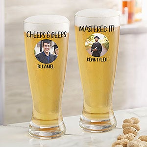 Graduation Photo Personalized 20oz Pilsner Glass