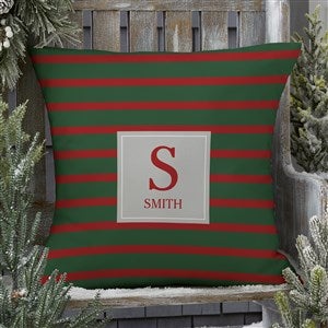 Holiday Custom Pattern Personalized Outdoor Throw Pillow - 20x20