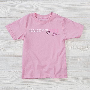 Daddy's Girl Personalized Toddler T-Shirt - Toddler 4T - Grey