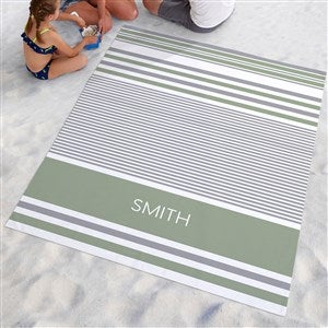 Turkish Stripes Personalized Beach Blankets