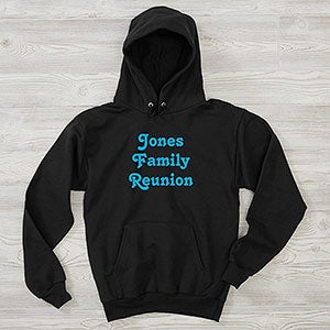 You Name It Personalized Hanes Adult Hooded Sweatshirt - Adult Small - Black