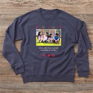 Personalized Photo Message Hanes Adult ComfortWash Sweatshirt - Adult Large - Cayenne