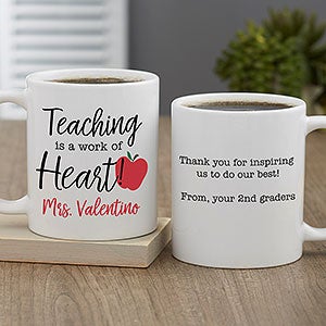 Inspiring Teacher Personalized Coffee Mugs