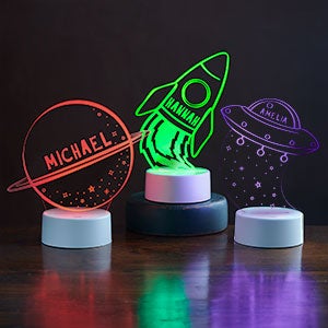 Space Night Light Personalized LED Sign - 28428