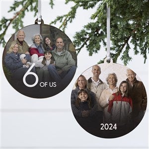 Number Of Us Personalized Photo Ornament - 2 Sided Wood