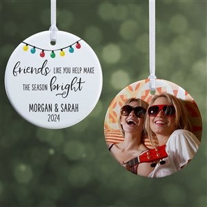 Friends Like You Personalized Ornament - 2 Sided Glossy