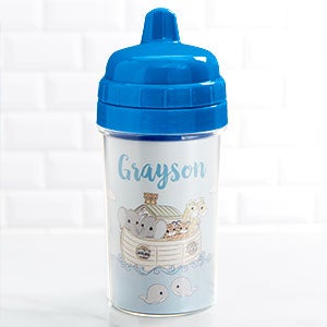 Precious Moments Noah's Ark Personalized Sippy Cup - Blue