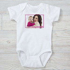 Photo Joy Personalized Baby Bodysuit - Infant 6 Months - White