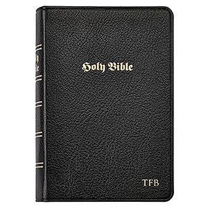 Personalized Premium Leather Bible - Black