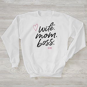 Mom wife boss discount hoodie