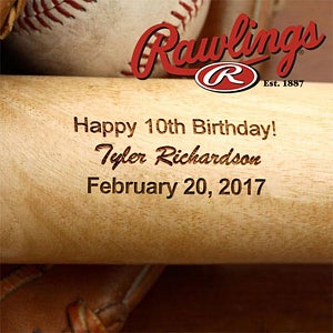 Grand Slam Birthday Personalized Rawlings® Baseball Bat