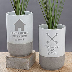 Choose Your Icon Personalized Cement Vase