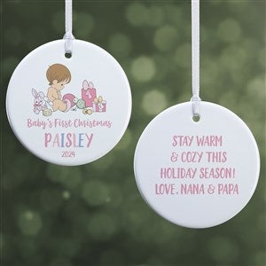 Precious Moments Our Favorite Gift Baby Girl Ornament - 2 Sided Glossy