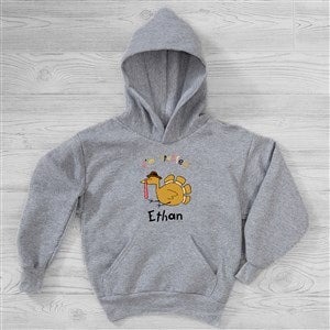 I'm Stuffed Personalized Thanksgiving Hanes Kids Hooded Sweatshirt - Youth Small (6/8) - Grey