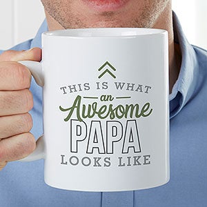 This Is What An Awesome Grandpa Looks Like Personalized Oversized Coffee Mug