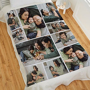 Photo Collage For Baby Personalized 50x60 Sweatshirt Photo Blanket