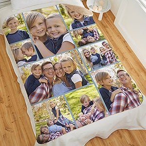 Photo Collage For Kid Personalized 60x80 Sherpa Blanket