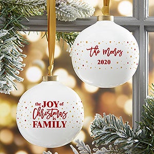 Christmas Quotes Personalized Ball Ornaments