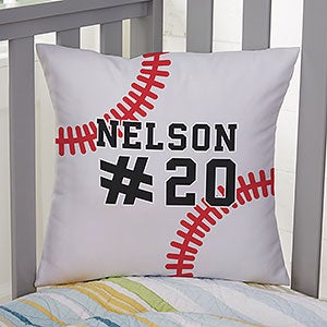 Baseball Personalized Sports Throw Pillows