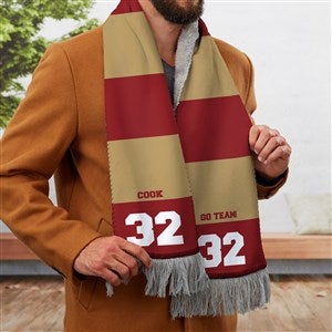 School Spirit Personalized Men's Sherpa Scarf