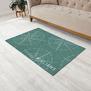 Compass Home Pattern Personalized Area Rug 30x48