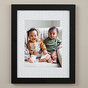 Write Your Own Personalized Matted Frame - 11x14 Vertical