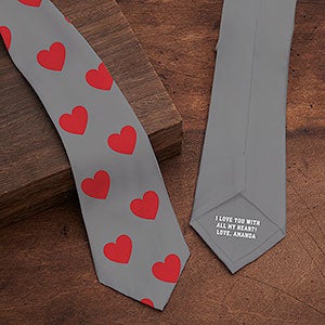 Choose Your Icon Personalized Romantic Men's Tie