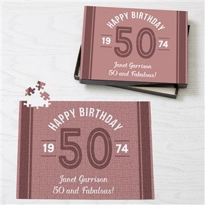 Modern Birthday Personalized Puzzles - 252 Pieces