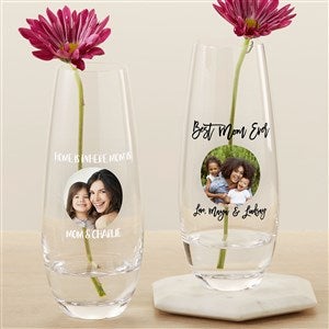 Photo Message For Mom Personalized Printed Bud Vase