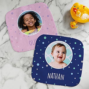 Photo Bubbles Personalized Kids Poncho Bath Towel