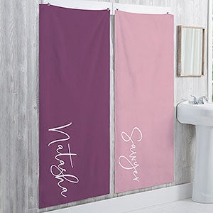 personalization mall bath towel set