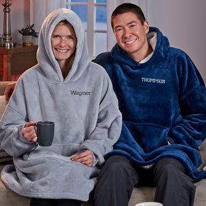 Classic Comfort Personalized Oversized Huggie Hoodie Blankets - 31187