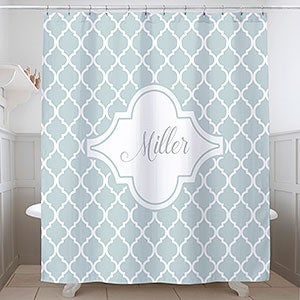 Geometric Pattern Personalized Shower Curtain