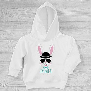 Build Your Own Boy Bunny Personalized Easter Toddler Hooded Sweatshirt - Toddler 5/6 - Pink