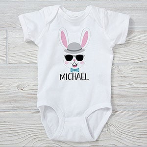 Build Your Own Boy Bunny Personalized Easter Baby Bodysuit - Infant 18 Months - Navy