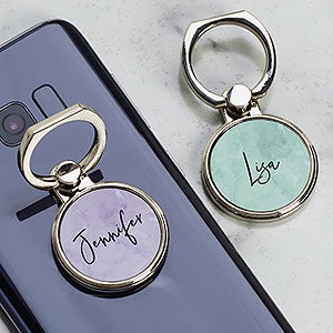 Watercolor Personalized Phone Ring Holder