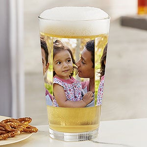 Photo Collage Personalized Printed 16 Oz. Pint Glass