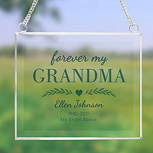 Forever My... Personalized Memorial Glass Suncatcher