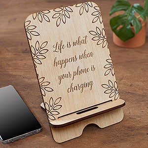 Create Your Own Personalized Whitewash Wooden Phone Stand