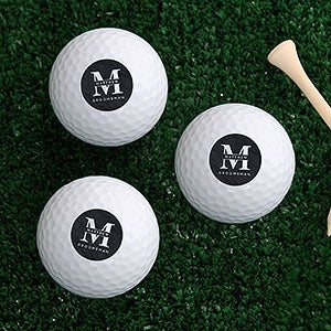 Lavish Groomsmen Wedding Personalized Golf Ball Set Of 3 - Callaway Warbird Plus