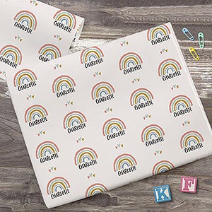 Icon Step & Repeat Personalized Baby Shower Wrapping Paper