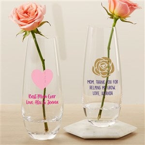 Choose Your Icon Personalized Printed Bud Vase For Mom