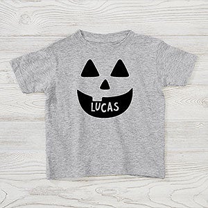 Jack-o'-Lantern Personalized Halloween Toddler T-Shirt - Toddler 2T - White