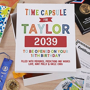 First Birthday Personalized Time Capsule Baby Keepsake Box - 32085