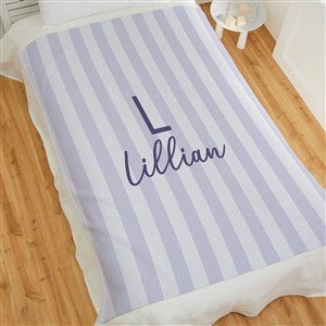 Delicate Stripes Personalized 50x60 Sweatshirt Girl Blanket